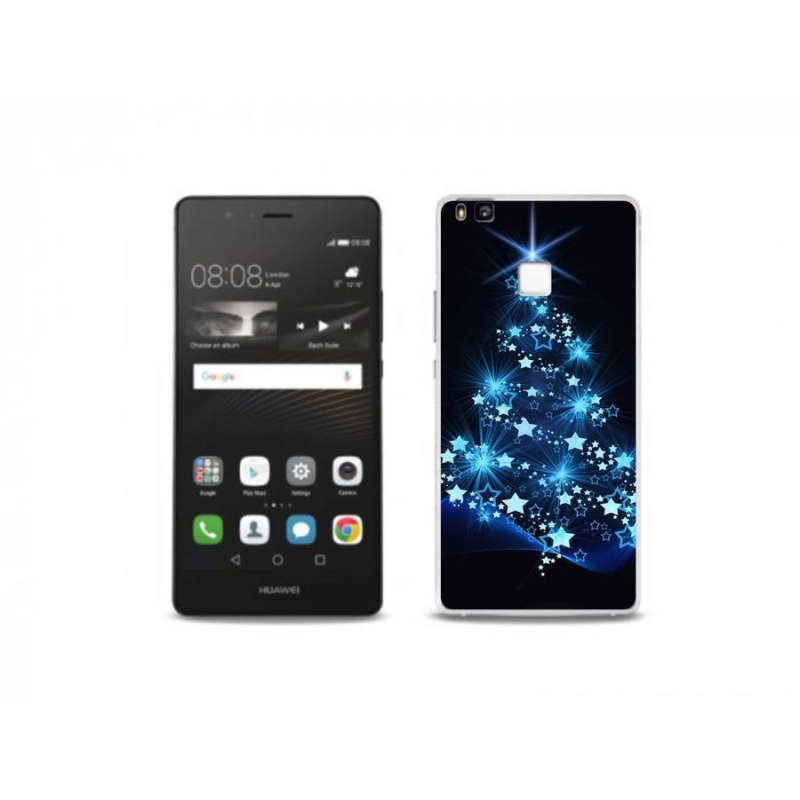 Gelový kryt mmCase na mobil Huawei P9 Lite - vánoční stromek