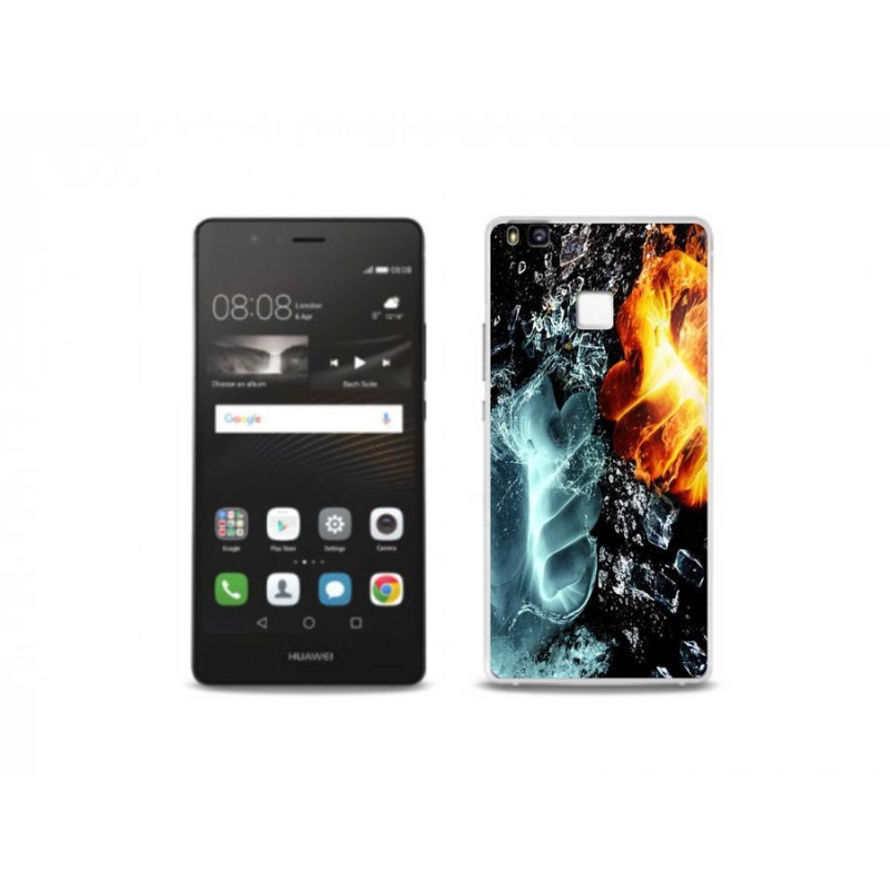 Gelový kryt mmCase na mobil Huawei P9 Lite - voda a oheň