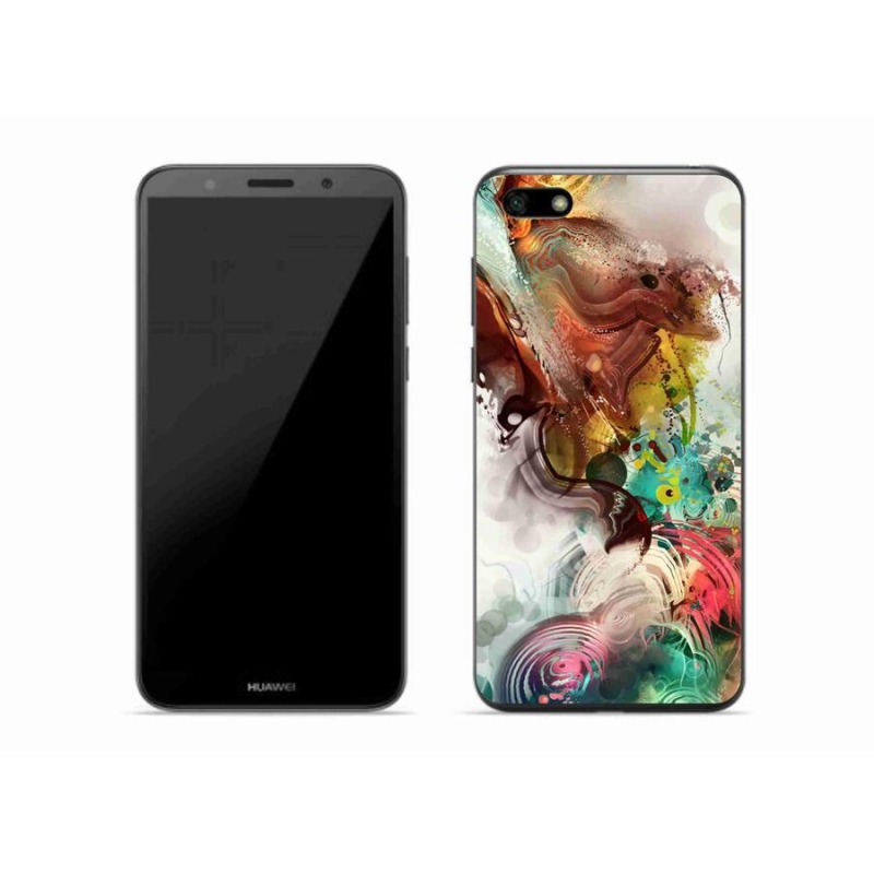 Gelový kryt mmCase na mobil Huawei Y5 (2018) - abstrakt 1