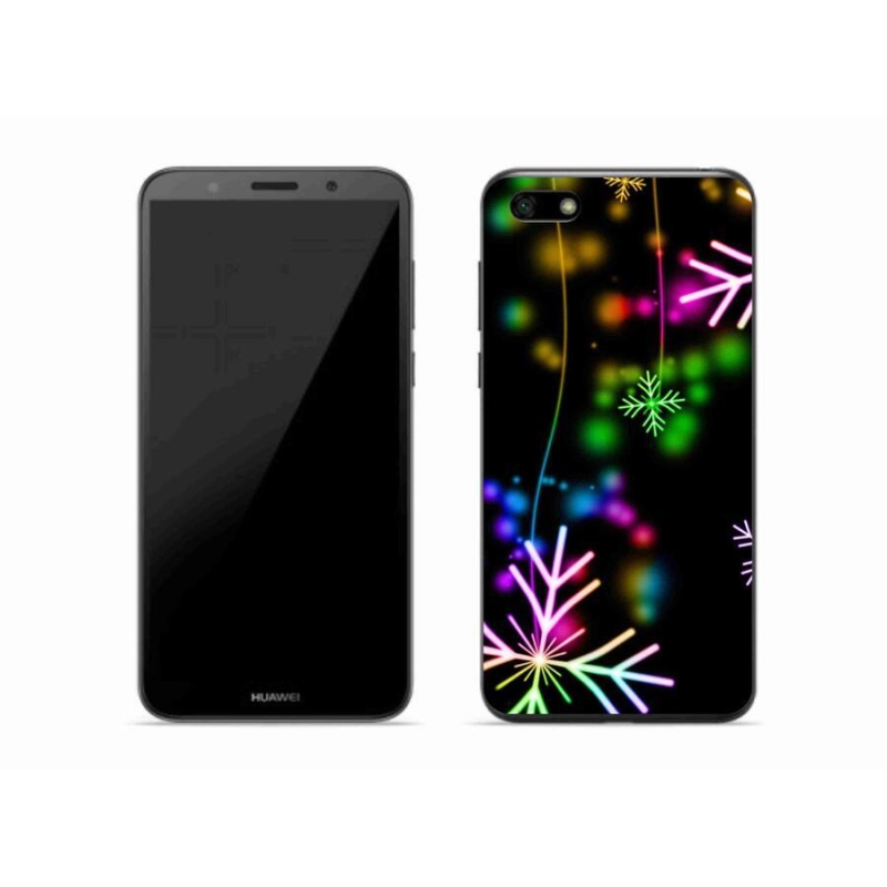 Gelový kryt mmCase na mobil Huawei Y5 (2018) - barevné vločky
