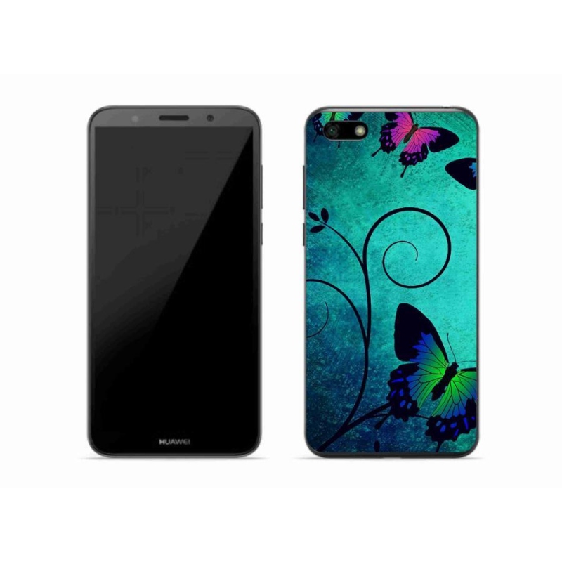 Gelový kryt mmCase na mobil Huawei Y5 (2018) - barevní motýli