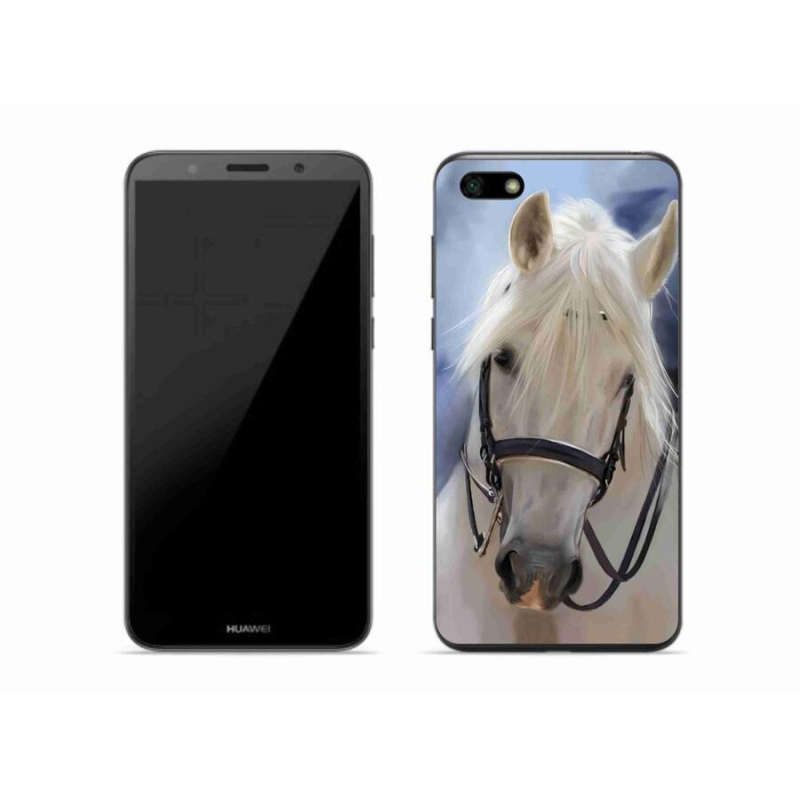 Gelový kryt mmCase na mobil Huawei Y5 (2018) - bílý kůň