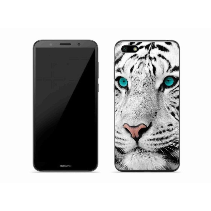 Gelový kryt mmCase na mobil Huawei Y5 (2018) - bílý tygr