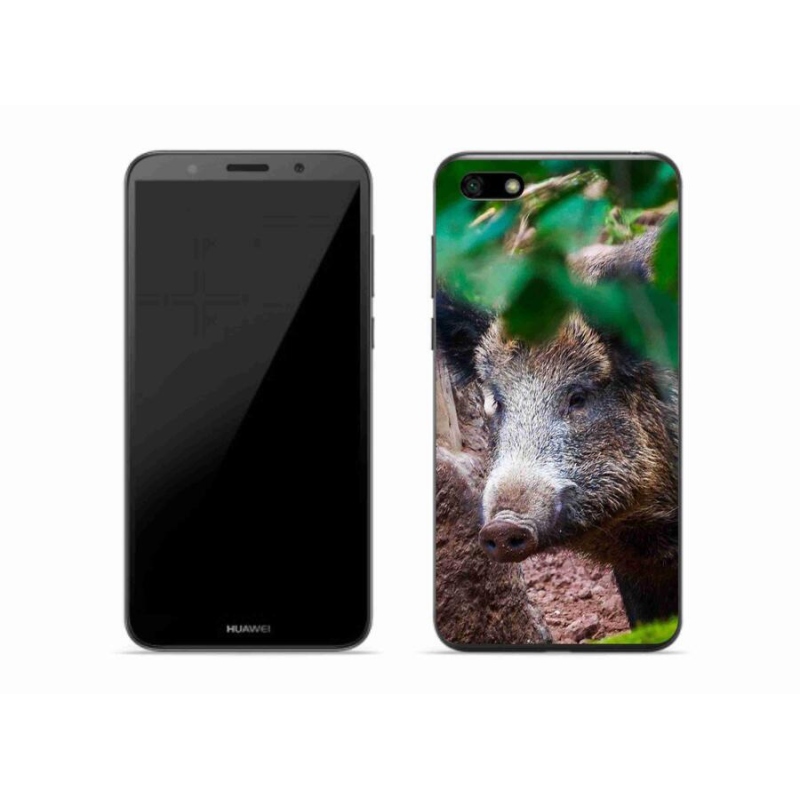 Gelový kryt mmCase na mobil Huawei Y5 (2018) - divoké prase
