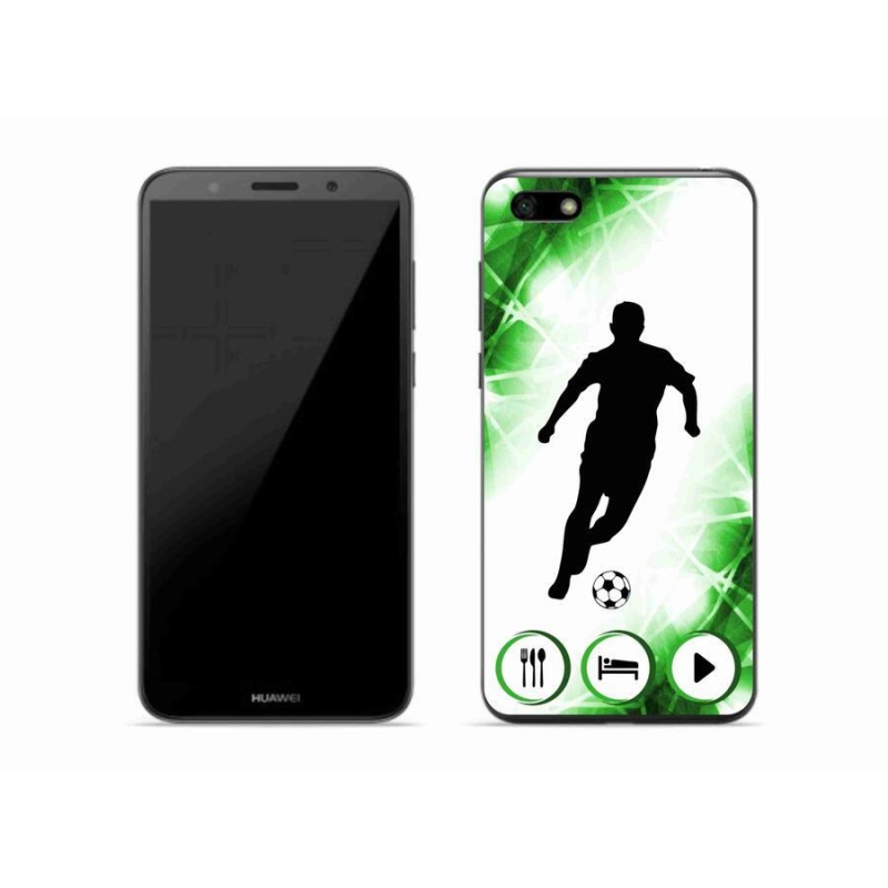 Gelový kryt mmCase na mobil Huawei Y5 (2018) - fotbalista