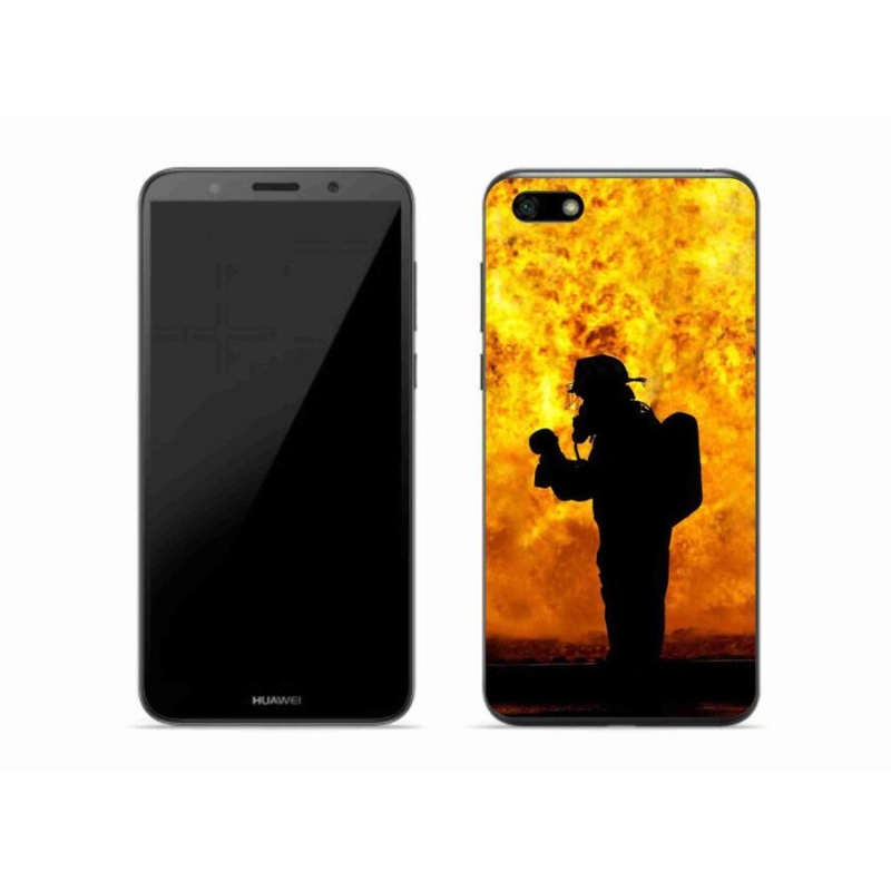 Gelový kryt mmCase na mobil Huawei Y5 (2018) - hasič