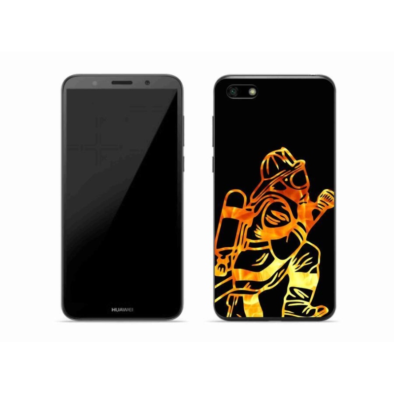Gelový kryt mmCase na mobil Huawei Y5 (2018) - hasič 1