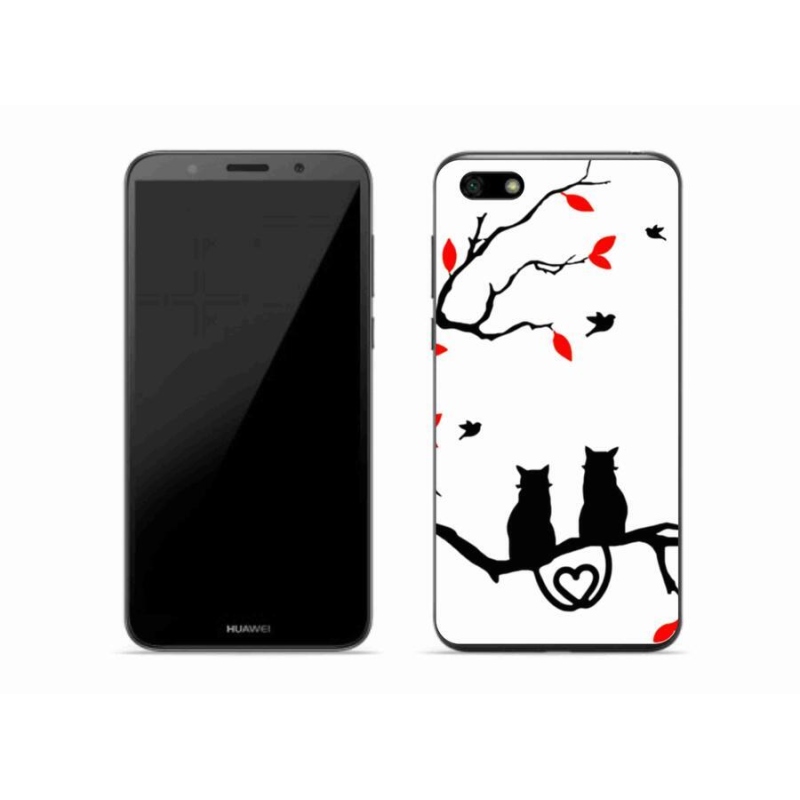 Gelový kryt mmCase na mobil Huawei Y5 (2018) - kočičí láska