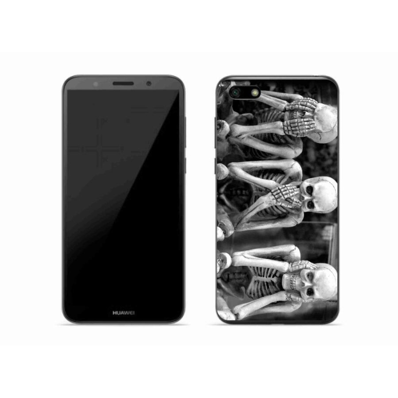 Gelový kryt mmCase na mobil Huawei Y5 (2018) - kostlivci