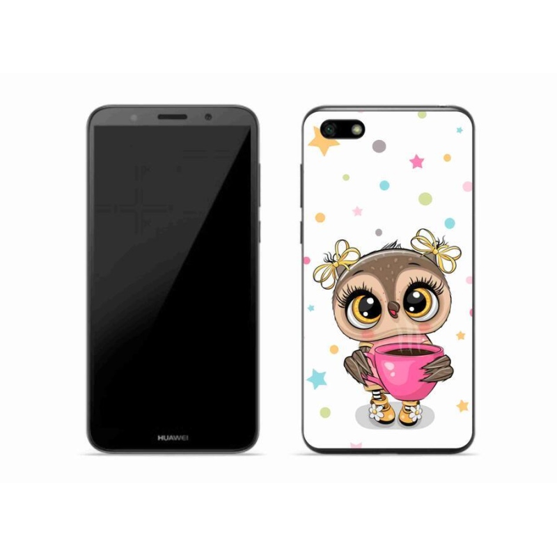 Gelový kryt mmCase na mobil Huawei Y5 (2018) - kreslená sovička