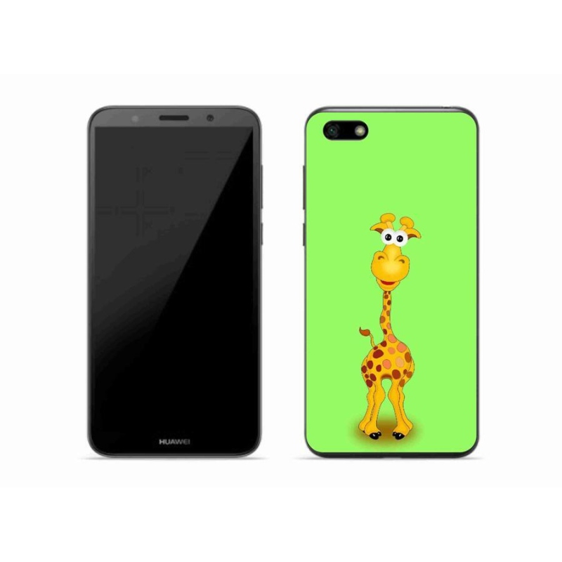 Gelový kryt mmCase na mobil Huawei Y5 (2018) - kreslená žirafa