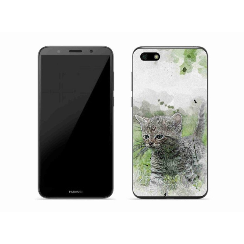 Gelový kryt mmCase na mobil Huawei Y5 (2018) - roztomilé kotě 1