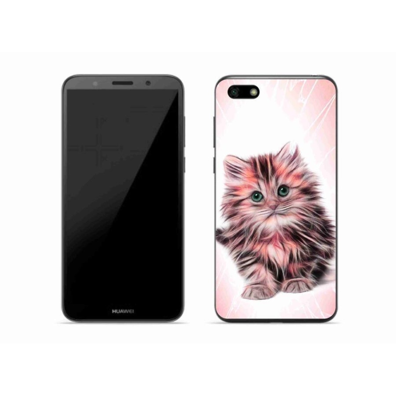Gelový kryt mmCase na mobil Huawei Y5 (2018) - roztomilé kotě