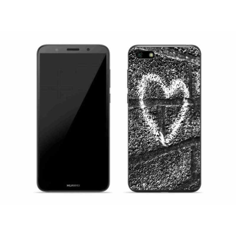 Gelový kryt mmCase na mobil Huawei Y5 (2018) - srdce na zdi