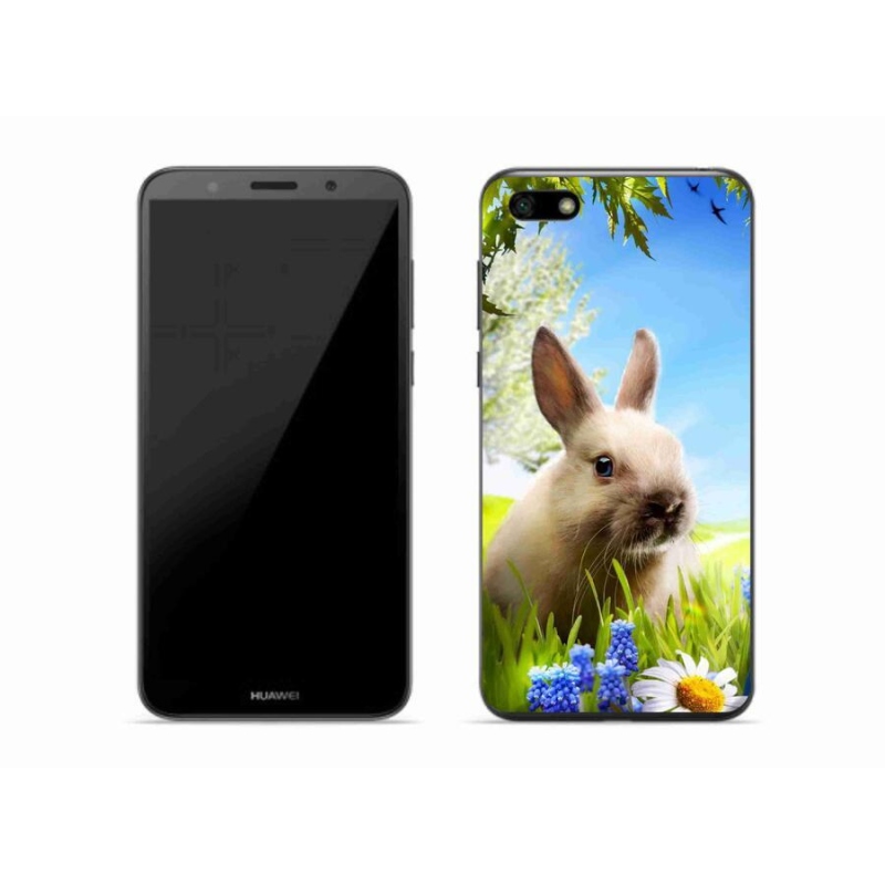 Gelový kryt mmCase na mobil Huawei Y5 (2018) - zajíček