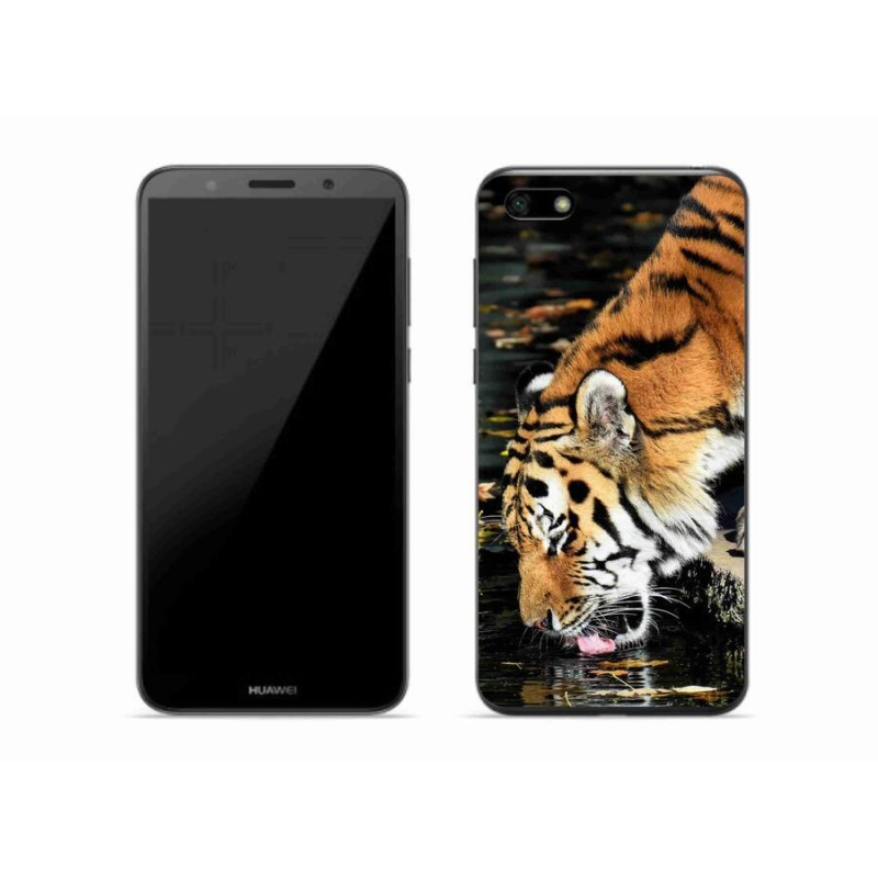 Gelový kryt mmCase na mobil Huawei Y5 (2018) - žíznivý tygr