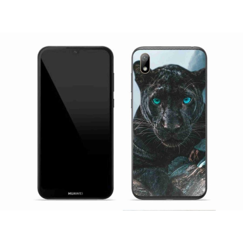 Gelový kryt mmCase na mobil Huawei Y5 (2019) - černý panter