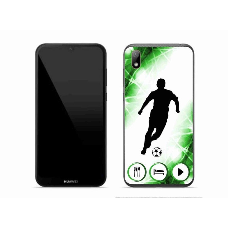 Gelový kryt mmCase na mobil Huawei Y5 (2019) - fotbalista