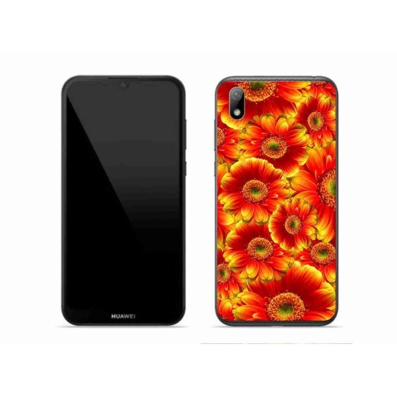 Gelový kryt mmCase na mobil Huawei Y5 (2019) - gerbera 1