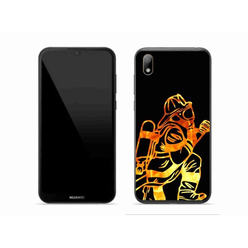 Gelový kryt mmCase na mobil Huawei Y5 (2019) - hasič 1