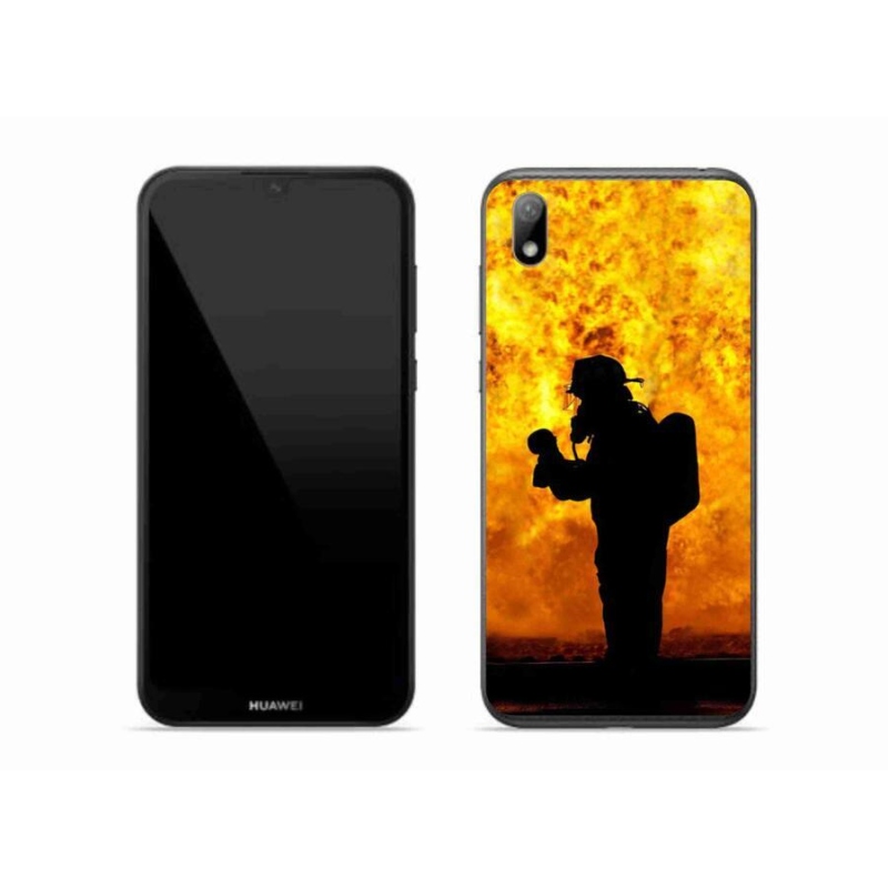 Gelový kryt mmCase na mobil Huawei Y5 (2019) - hasič