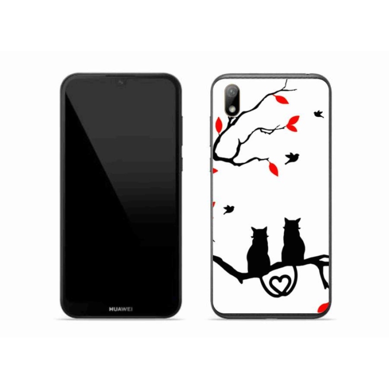 Gelový kryt mmCase na mobil Huawei Y5 (2019) - kočičí láska