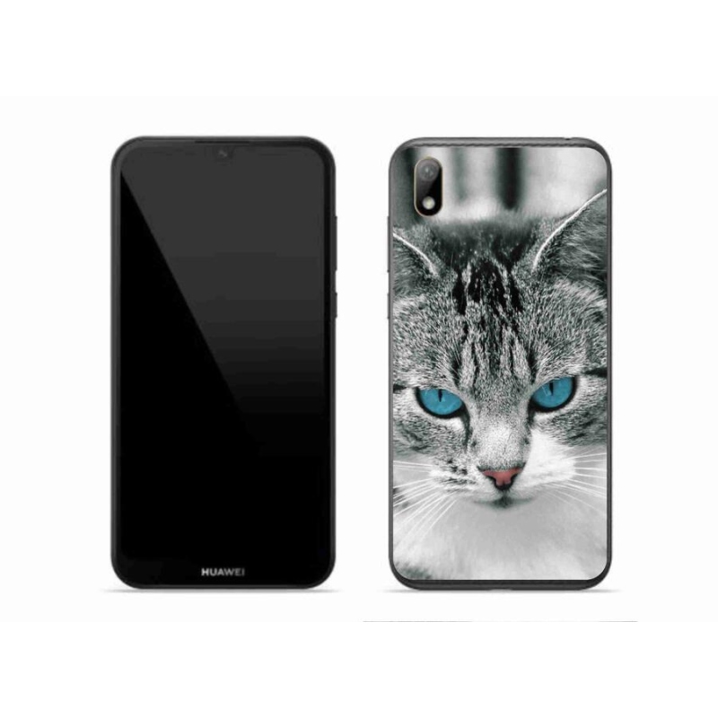 Gelový kryt mmCase na mobil Huawei Y5 (2019) - kočičí pohled 1