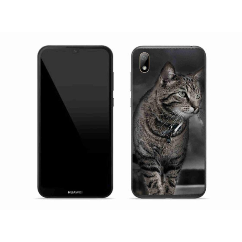 Gelový kryt mmCase na mobil Huawei Y5 (2019) - kočka