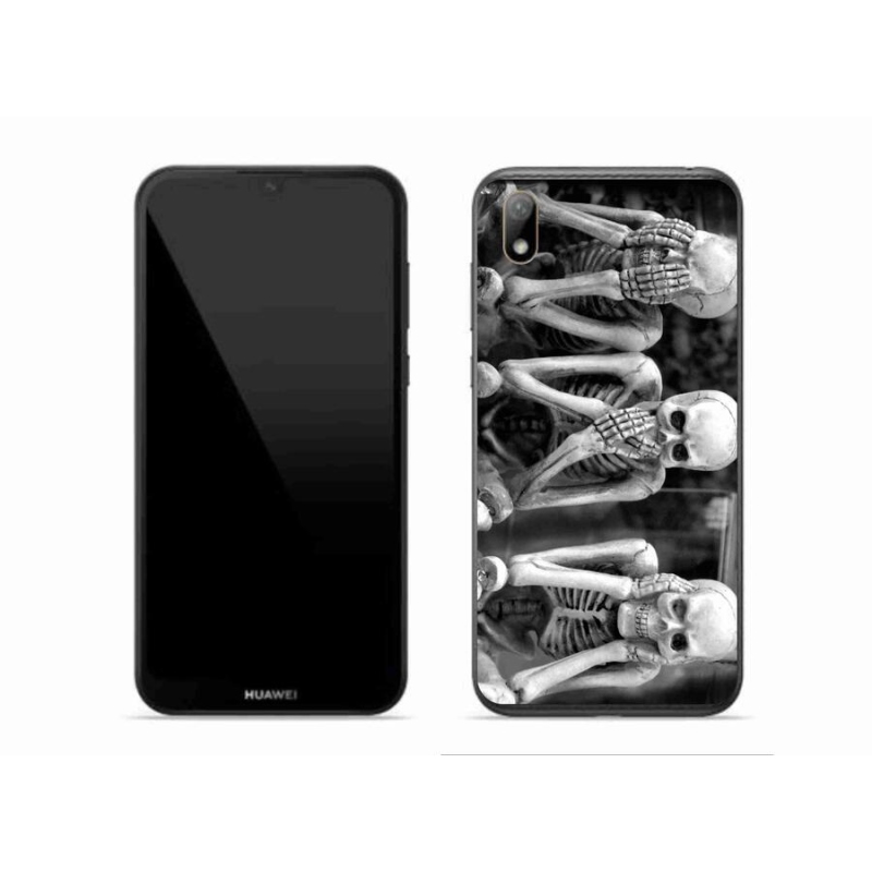 Gelový kryt mmCase na mobil Huawei Y5 (2019) - kostlivci
