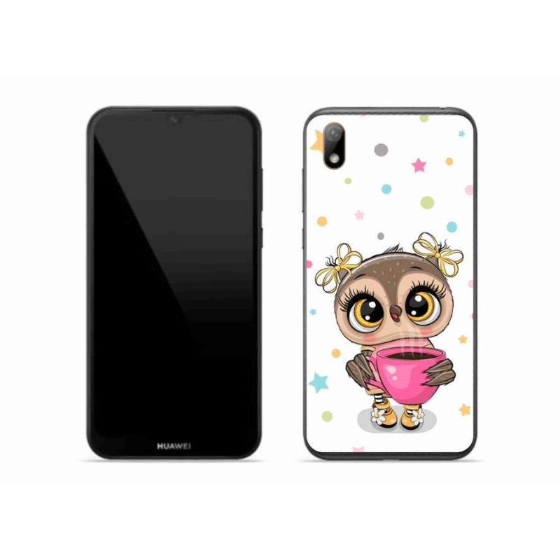 Gelový kryt mmCase na mobil Huawei Y5 (2019) - kreslená sovička