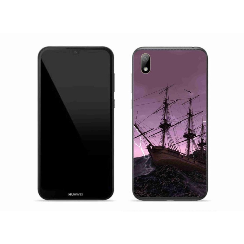 Gelový kryt mmCase na mobil Huawei Y5 (2019) - loď v bouři