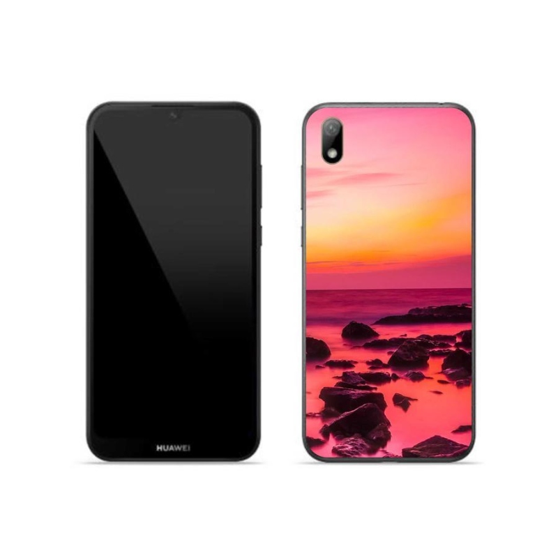Gelový kryt mmCase na mobil Huawei Y5 (2019) - moře a záře