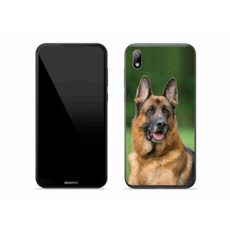 Gelový kryt mmCase na mobil Huawei Y5 (2019) - německý ovčák
