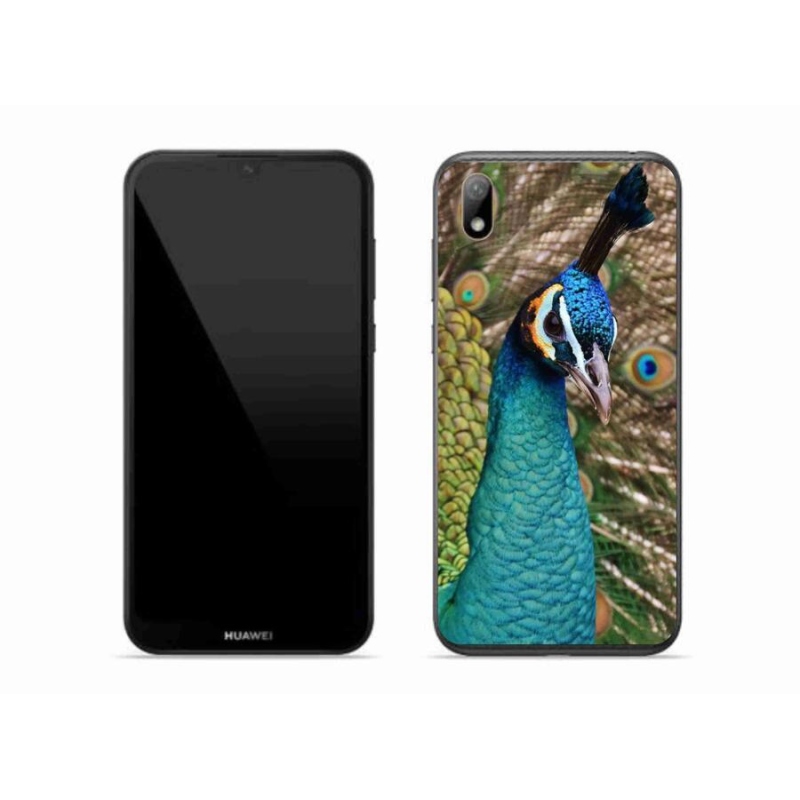 Gelový kryt mmCase na mobil Huawei Y5 (2019) - páv