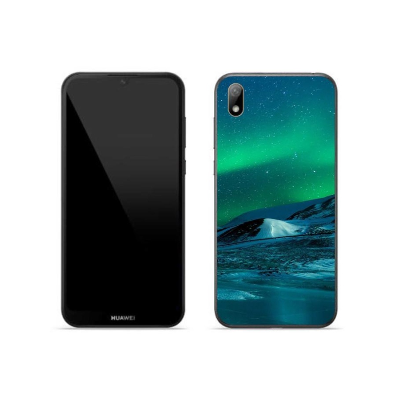 Gelový kryt mmCase na mobil Huawei Y5 (2019) - polární záře