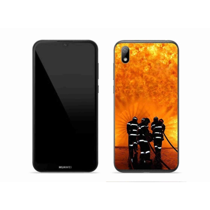Gelový kryt mmCase na mobil Huawei Y5 (2019) - požár