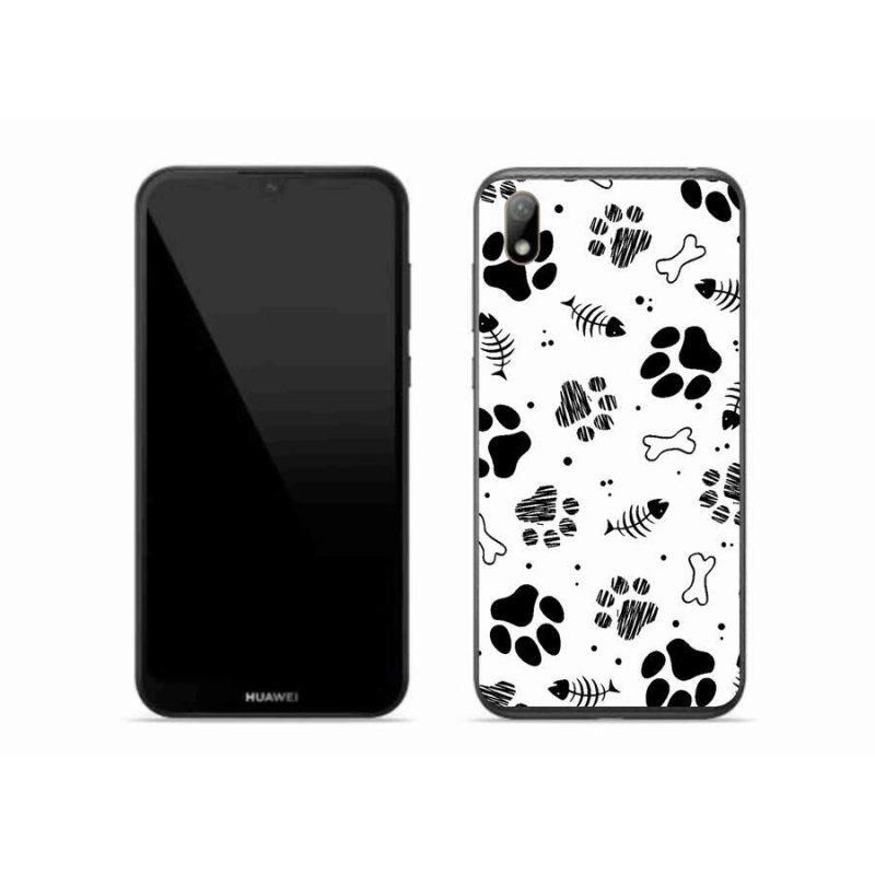 Gelový kryt mmCase na mobil Huawei Y5 (2019) - psí tlapky 1