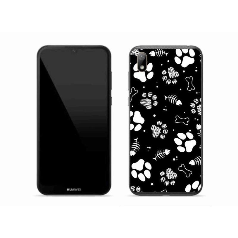 Gelový kryt mmCase na mobil Huawei Y5 (2019) - psí tlapky