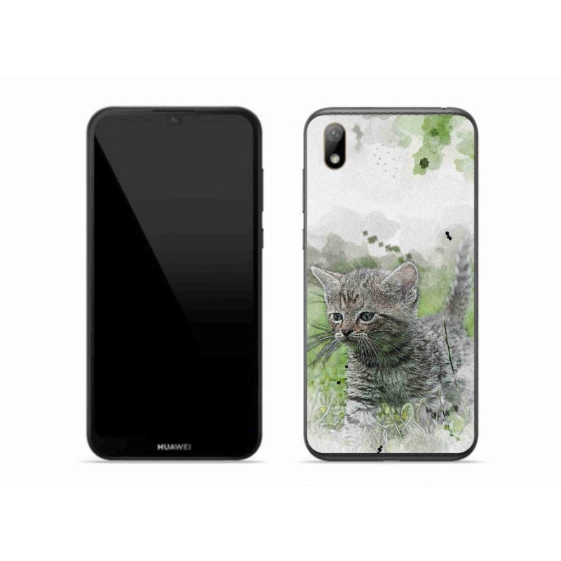 Gelový kryt mmCase na mobil Huawei Y5 (2019) - roztomilé kotě 1