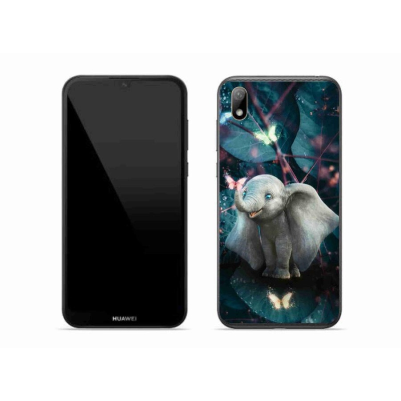 Gelový kryt mmCase na mobil Huawei Y5 (2019) - roztomilý slon