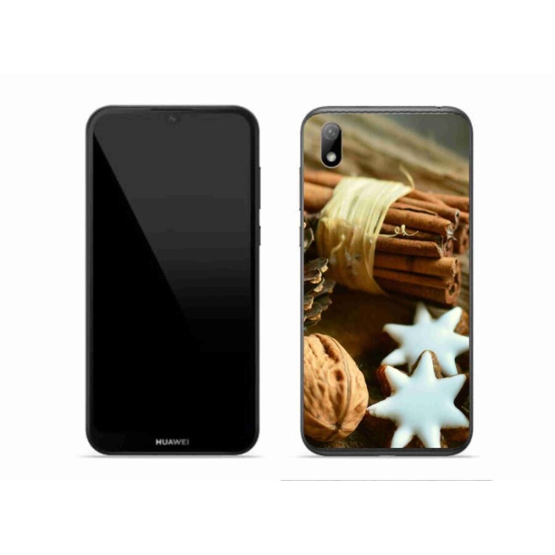 Gelový kryt mmCase na mobil Huawei Y5 (2019) - skořice a perníčky