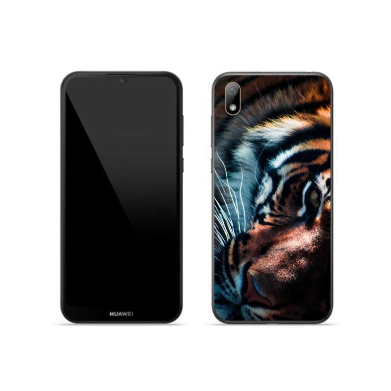 Gelový kryt mmCase na mobil Huawei Y5 (2019) - tygří pohled