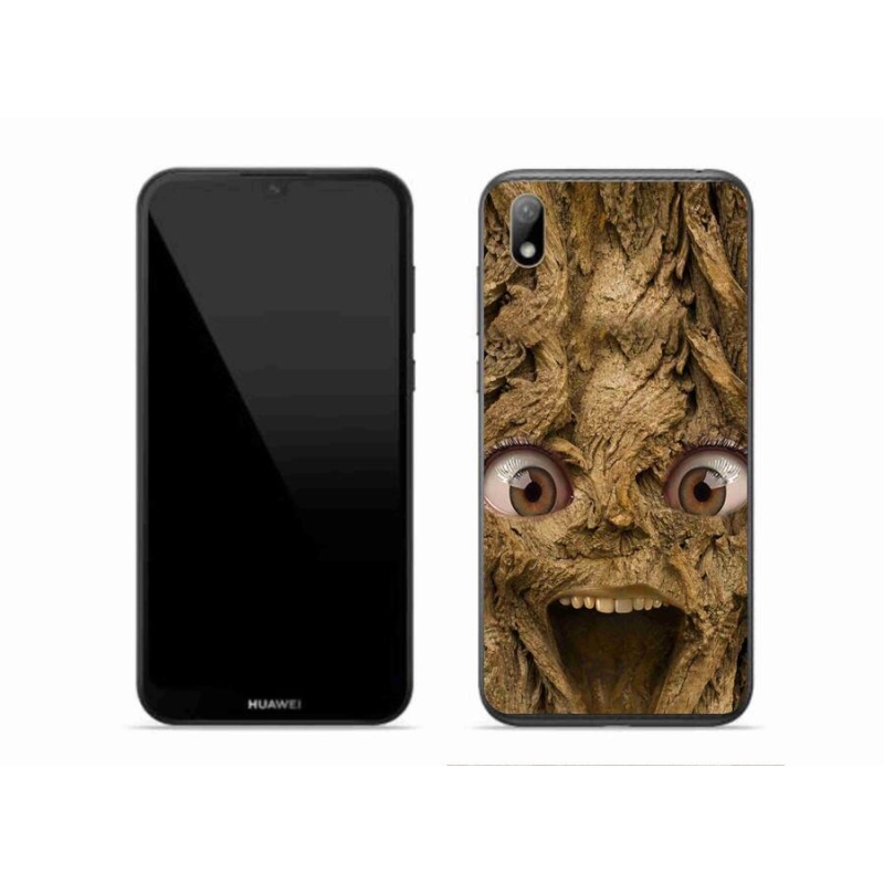 Gelový kryt mmCase na mobil Huawei Y5 (2019) - veselý strom s očima