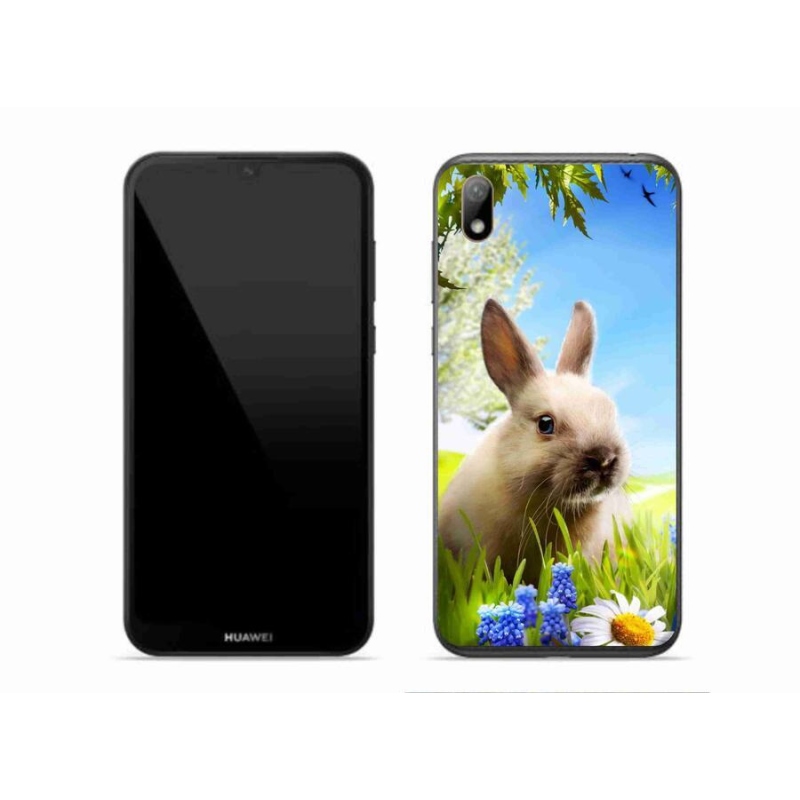 Gelový kryt mmCase na mobil Huawei Y5 (2019) - zajíček