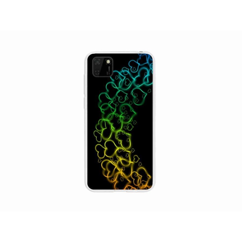 Gelový kryt mmCase na mobil Huawei Y5p - barevná srdíčka
