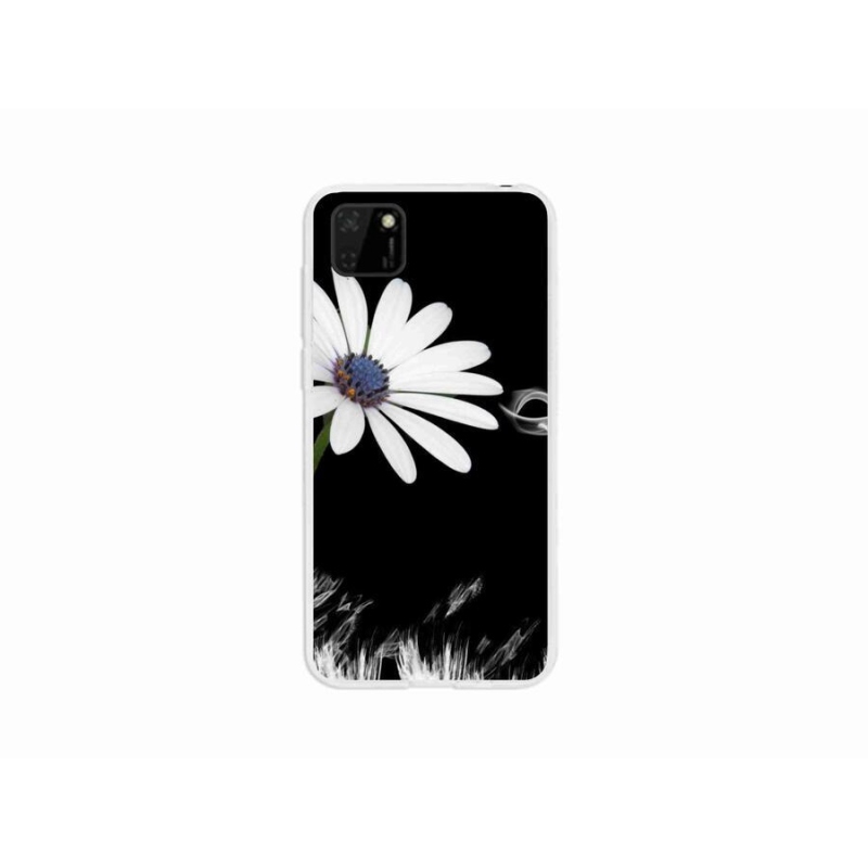 Gelový kryt mmCase na mobil Huawei Y5p - bílá květina