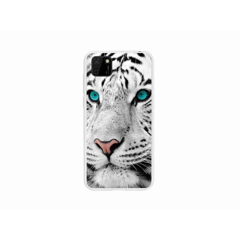 Gelový kryt mmCase na mobil Huawei Y5p - bílý tygr