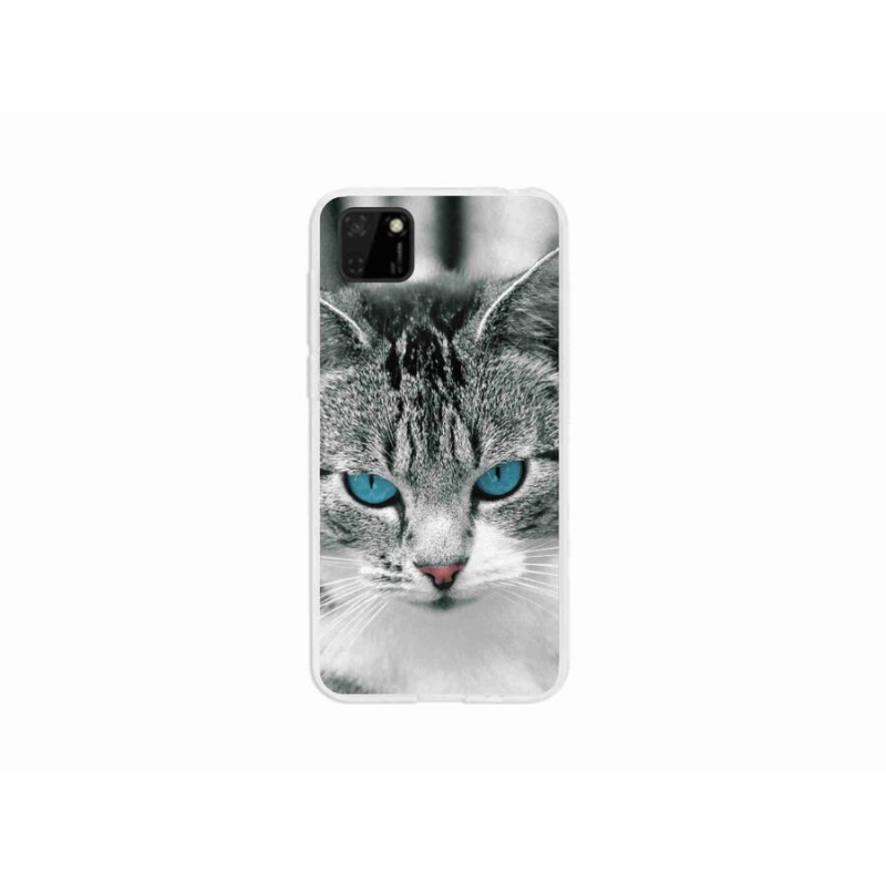 Gelový kryt mmCase na mobil Huawei Y5p - kočičí pohled 1