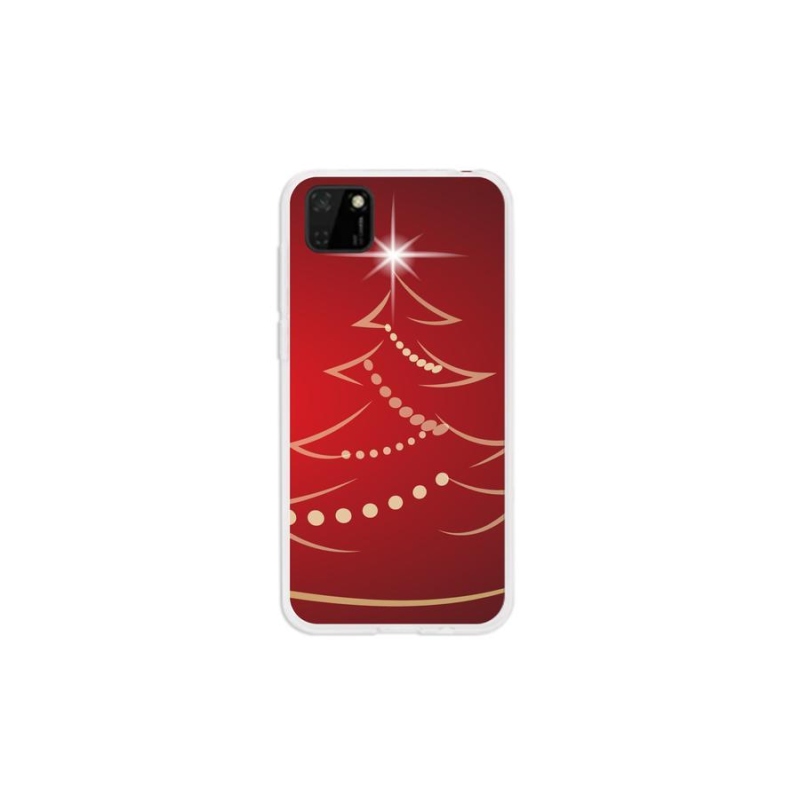 Gelový kryt mmCase na mobil Huawei Y5p - kreslený vánoční stromek