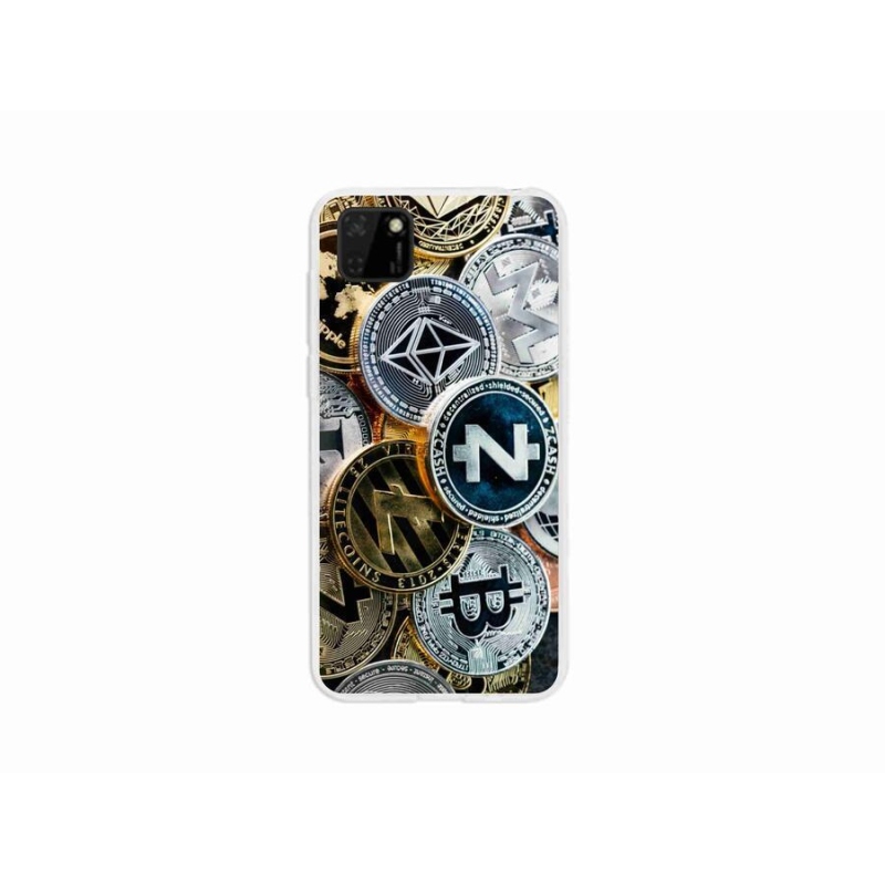 Gelový kryt mmCase na mobil Huawei Y5p - kryptoměny